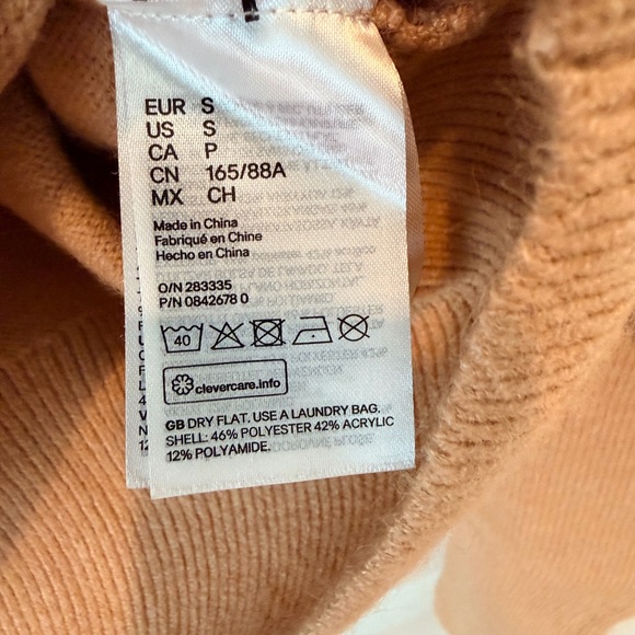 H&M Camel Cowl Neck Sweater - Picture 4 of 5
